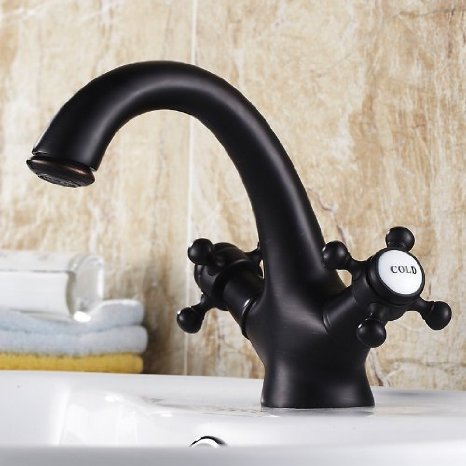 Rozinsanitary Oil Rubbed Bronze Bathroom Basin Faucet Sink Mixer Tap