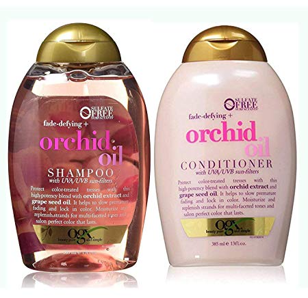 Organix Sulfate Free Fade-Defying   Orchid Oil Shampoo 13 Oz & Conditioner 13 Oz 'Set'