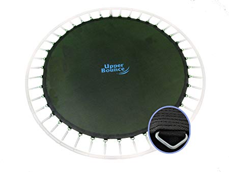 Upper Bounce 14' Trampoline Jumping Mat fits for 14 FT. Round Frames with 72 V-Rings for 7" Springs (Springs not Included)