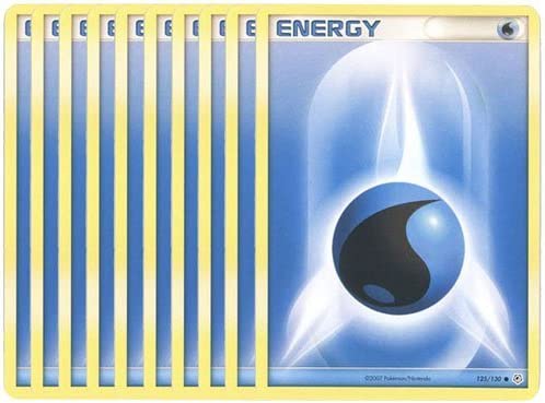 Pokemon Cards - Lot of 10 Water Energy Cards (Blue)