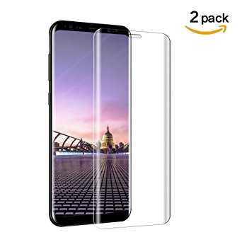 (Full Adhesive Glue)LEDitBe Galaxy S9plus Tempered Glass Screen Protector, 3D Curved Edge to Edge Full Coverage Protective Cover Film for Samsung S9plus Cell Phone (Just for S9plus, not for S9 )