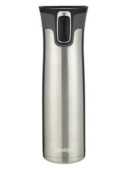 Contigo Autoseal West Loop Stainless Steel Travel Mug with Open-Access Lid 24-Ounce Stainless Steel