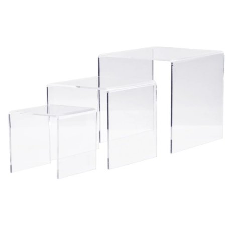 Combination of Life Clear Acrylic Riser Set of 3 (3-Inch, 4-Inch, 5-Inch)