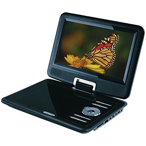 Sylvania 9-Inch Portable DVD Player SDVD9000B2, Black