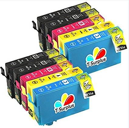 TS Remanufactured Replacement for 220XL 220 XL Ink Cartridges High Yield - 10 Pack(4 Black,2 Yellow,2 Magenta,2 Cyan) Compatible with WF-2630 WF-2650 WF-2660 XP-320 XP-420 XP-424 Printer