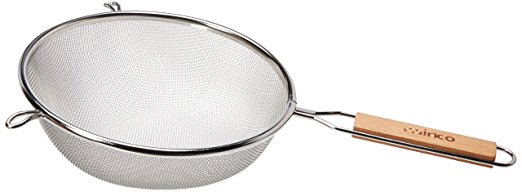 Winco MS3A-8S Strainer with Single Fine Mesh, 8-Inch Diameter