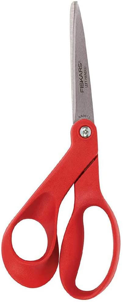 Petite Left-Handed Scissors, Red (7 Inch)
