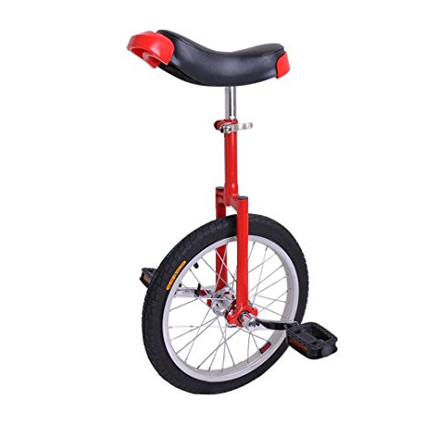 AW 16" Inch Wheel Unicycle Leakproof Butyl Tire Wheel Cycling Outdoor Sports Fitness Exercise Health