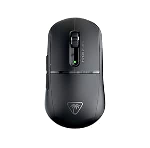 Turtle Beach Burst II Air – Kabellose 2,4-GHz-Gaming-Maus: ultraleichte 47 g, Optical Switches, symmetrisch, optischer Sensor, 26k DPI, Bluetooth, bis zu 120h Akkulaufzeit - Schwarz