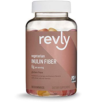 Amazon Brand – Revly Inulin Fiber, 90 Gummies, 1 Month Supply, Vegetarian, Non-GMO