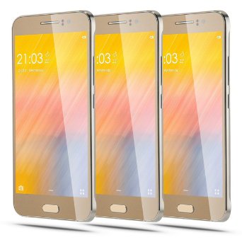LXLG Unlocked Phones 5.0" Android 5.1 MTK6580 Quad Core ROM 4GB 5.0MP Camera Dual SIM Dual Standby GSM/3G Quadband Cellphones Smartphones WIFI Bluetooth Gold