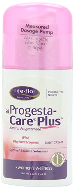 Life-Flo Progesta-Care Plus Natural Progesterone Body Cream, Menopause Solutions, with Phytoestrogens , 4 oz (113 g)