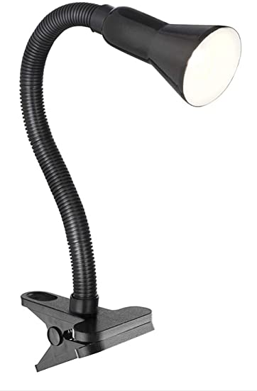 Searchlight Task clamp lamp desk partner black flexi clip (P4122BK)