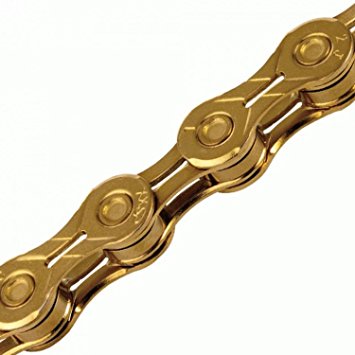 KMC X11EL Bike Chain - 11 Speed, Campagnolo/Shimano/SRAM, 116 Link, MTB Road, Gold