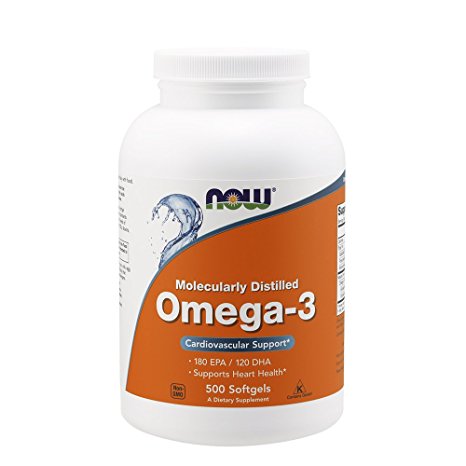 Now Foods Omega-3 Softgels - 500 Softgels