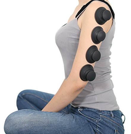 ENDIGLOW Professional Silicone Massage Cupping Set 10 Cups Portable Package Health Care Travel Set - Best For Reducing Muscle & Joint Pain, Shoulder & Back Pain, Knee Pain, And For Injury Recovery