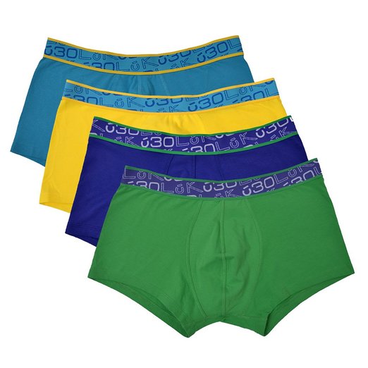 Men's 4-Pack Fashion Boxer Briefs Underwear by LUK