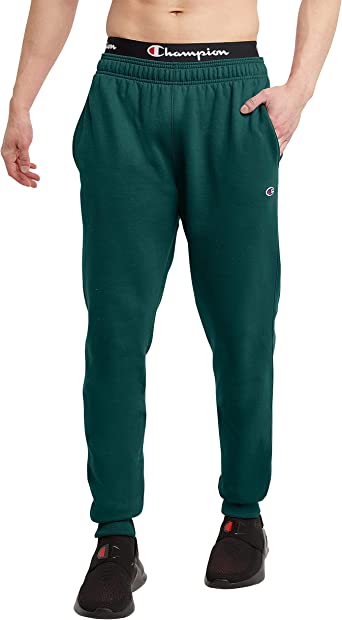 Champion Men's Jogger Sweatpants, Powerblend Fleece Joggers, Cuffed Ankle Jogger Sweatpants for Men, 31" Inseam