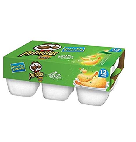 Pringles Snack Stacks! Sour Cream & Onion Potato Crisps, 0.74 oz, 12 count