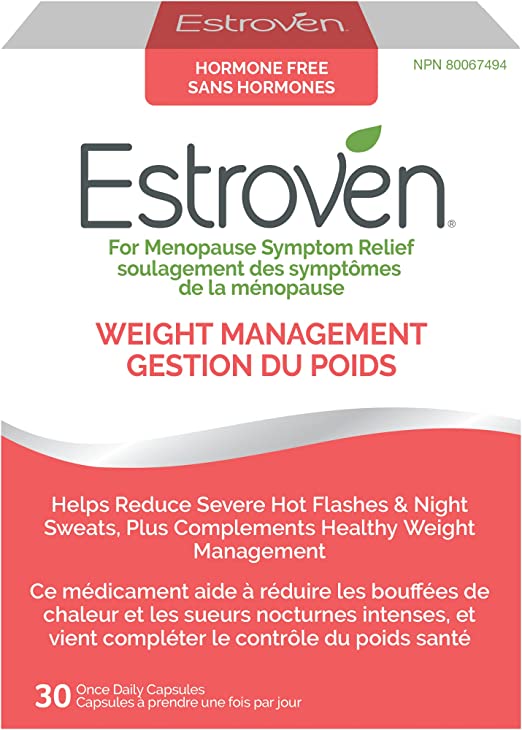 Estroven Weight Management | Menopause Relief Dietary Supplement | Multi-Symptom Relief | Helps Reduce Hot Flashes & Night Sweats* | Helps Manage Weight* | Drug Free & Estrogen Free* | 30 Caplets