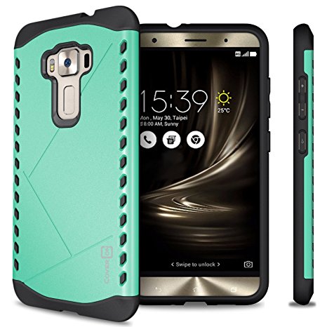 Asus Zenfone 3 Case (5.5") ZE552KL, CoverON [Paladin Series] Slim Fit Hard Protective Modern Style Phone Case for Asus Zenfone 3 (5.5") - Teal Mint