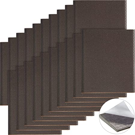 Door Corner Bottom Seals Exterior Door Frame Seal Wedge Self-Adhesive Draft Stoppers Foam Weather Stripping (Dark Brown,20 Pieces)