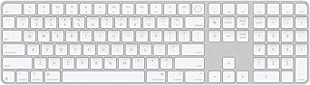 Apple Magic Keyboard mit Touch ID und Ziffernblock für Mac Modelle mit Apple Chip – Englisch (USA) – Weiße Tasten ​​​​​​​