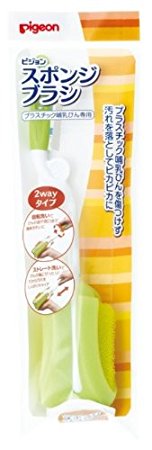 Baby Bottle Spinning Cleaning Sponge Brush Pigeon (Made in Japan)