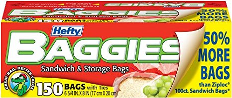 Hefty Baggies Sandwich and Storage Bags (150 Count)