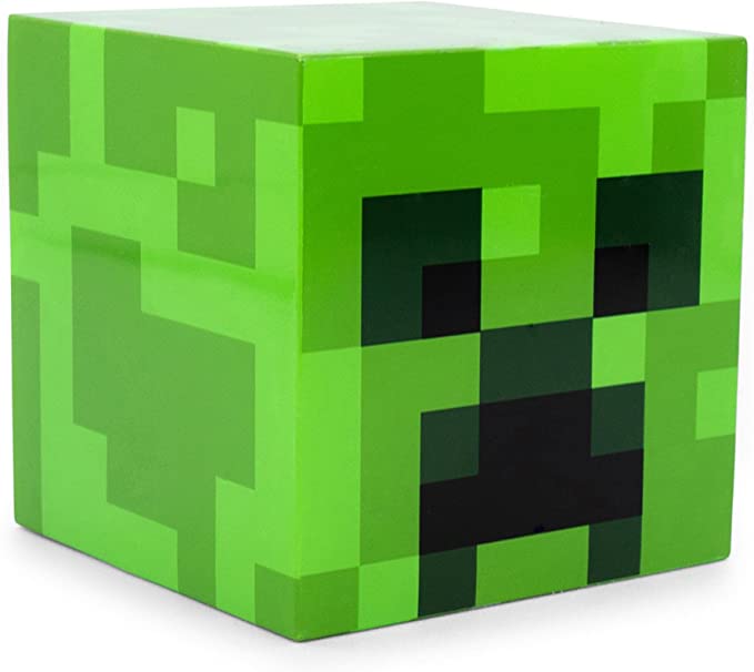 Minecraft Green Creeper Plug-in Nightlight with Auto Dusk to Dawn Sensor | LED Mood Light for Kids Bedroom, Play Room, Hallway | Home Decor Room Essentials | Video Game Gifts and Collectibles