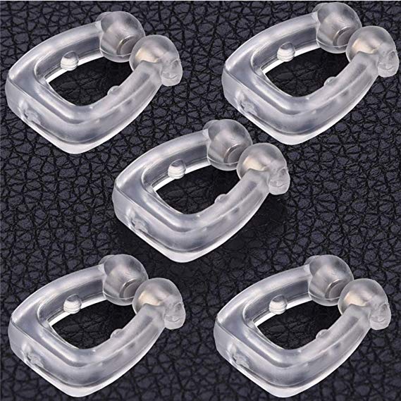 5pcs Anti Snore Nose Clip Health Sleeping Aid Equipment Stop Snoring Relieve Nasal Congestion Mini-snoring Healthy Care