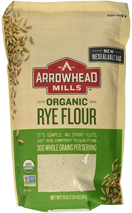 Arrowhead Mills Flour Rye Organic, 20 oz
