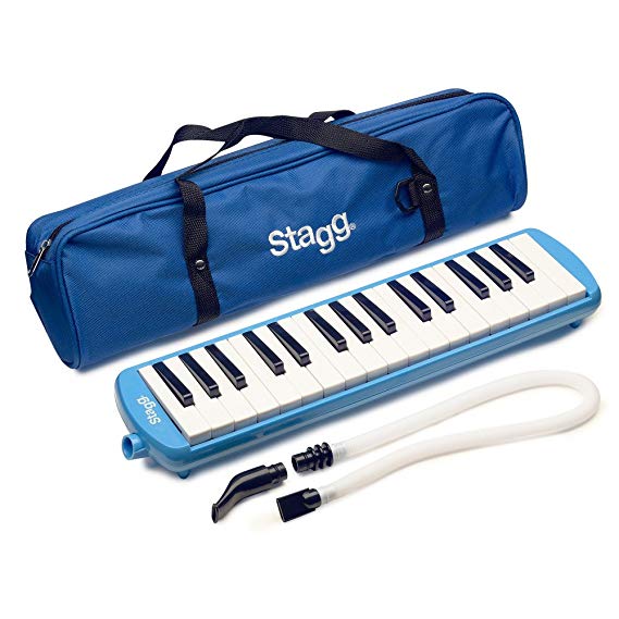 Stagg MELOSTA32BL 32 Note Melodica with Case - Blue