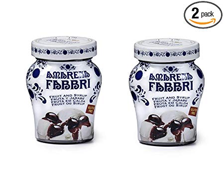 Fabbri Amarena Cherries In Syrup, 8.1 Ounce (Pack of 2)