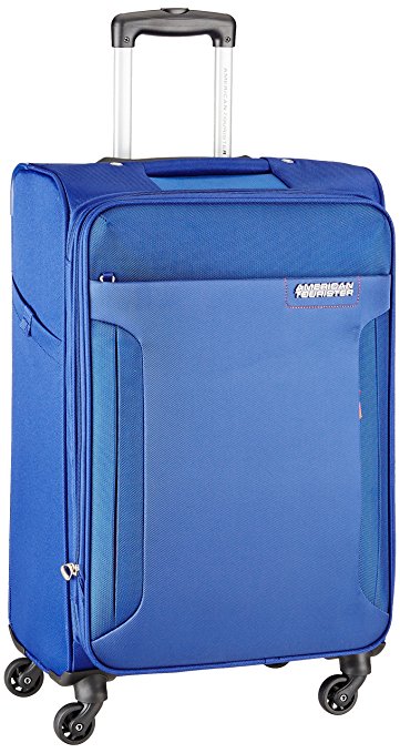 American Tourister Troy Polyester 68 cms Royal Blue Softsided Suitcase (AMT TROY SP68 ROYAL BLUE)