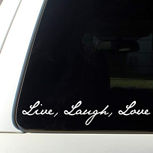 LIVE LAUGH LOVE car decal sticker cute