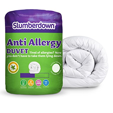 Slumberdown Anti Allergy Summer Cool 4.5 Tog Duvet, White, King Size