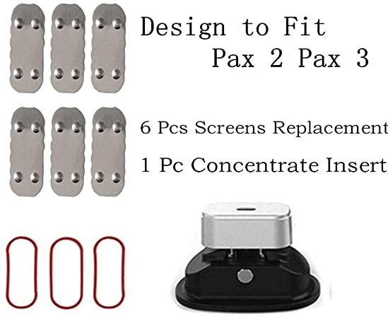 Zing O Concentrat Insert & 6 Screens Replacement Parts Accessories for Pax 2 & Pax 3