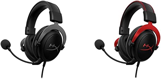 Hyperx Cloud Ii Closed-Back Gaming Headset, Red Detachable & HyperX Cloud II Gaming Headset, Gun Metal