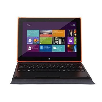 iRULU Walknbook 101 Inch 32GB Hybrid Laptop 2-In-1 Tablet Microsoft Windows 10 Detachable Keyboard With Stand Orange