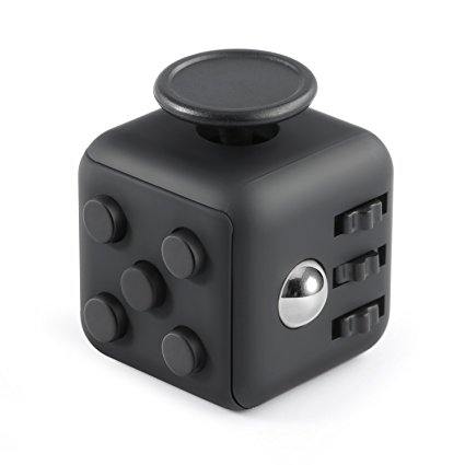 Focus Cube, Magicfly Fidget Cube For Anxiety Stress Relief Attention Focus Cube Toy For Children / Adult Gift ADHD, （Black / White)