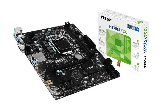 MSI Intel Skylake H170 LGA 1151 DDR4 USB 3.1 Micro ATX Motherboard (H170M ECO)