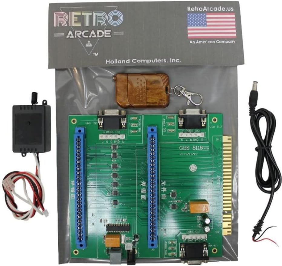 RetroArcade.us Arcade Game 2 in 1 Switch Control Jamma PC Board, GBS-8118