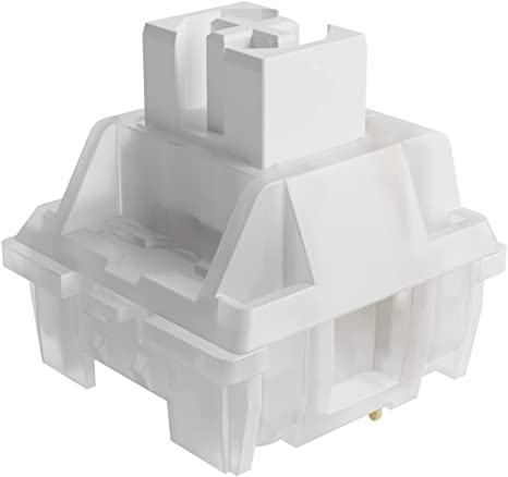 Akko CS Lubed Switches for Mechanical Keyboard, 3 Pin 35gf Pre-lubed Jelly White Linear Switches (45pcs)