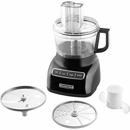 KitchenAid KFP0711OB 7-Cup Food Processor, Onyx Black