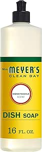 Mrs. Meyers Clean Day Liquid Dishwashing Soap, Honeysuckle, 16 oz 1 pack