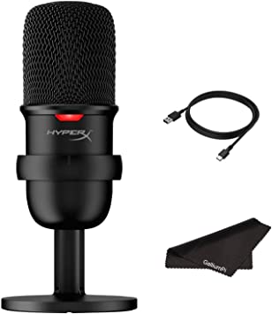 Newest HyperX SoloCast - USB Condenser Gaming Microphone for PC, PS4 and Mac, Tap-to-Mute Sensor, Cardioid Polar Pattern, Gaming, Streaming, Podcasts, Twitch, YouTube, Discord with GalliumPi Bundle