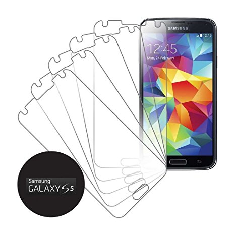 eTECH Collection 5 Pack of Anti-Glare Matted Finishing Screen Protectors for Samsung Galaxy S5 / S V / i9700 -- Free Shipping from USA