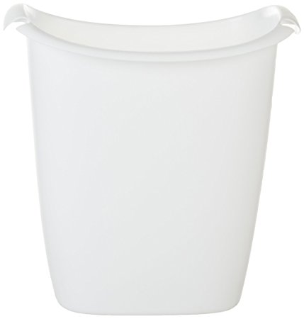 Rubbermaid FG238500WHT Bag Recycler Wastebasket, 14-Quart, White