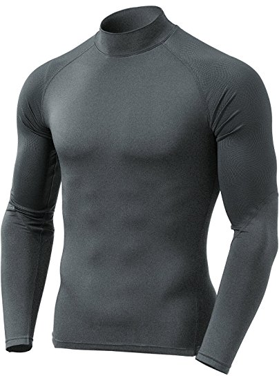 Tesla Men's Thermal WinterGear Compression Baselayer Mock Long Sleeve T Shirts YUT32 / YUZ47 / T32 / T42